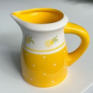 Adorable, yellow,  pineapple pitcher